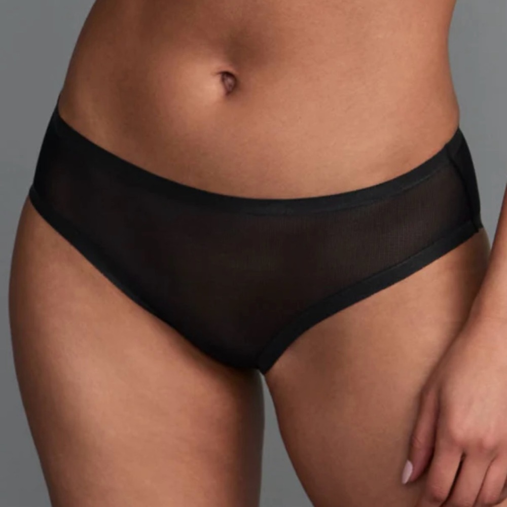 (2) EBY Seamless Sheer Briefs in Black